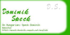 dominik speck business card